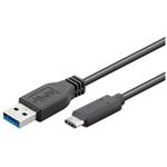 PremiumCord Kabel USB 3.1 konektor C/male - USB 3.0 A/male, černý, 1m ku31ca1bk
