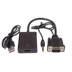 PremiumCord VGA audio konvertor HDMI, VGA + audio elektornický konvertor na rozhraní HDMI FULL HD 1 KHCON-49