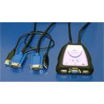 Prepínač 2xPC /VGA, key USB, Myš USB/ USB elektronický (včetně kabelů) 14.99.3261