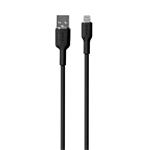 Puro kábel Soft Silicone Cable USB-A to Lightning 1.5m - Black PUCAPLTICONBLK