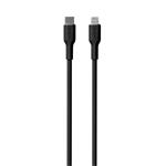 Puro kábel Soft Silicone Cable USB-C to Lightning 1.5m - Black PUCAPLTUSBCICONBLK