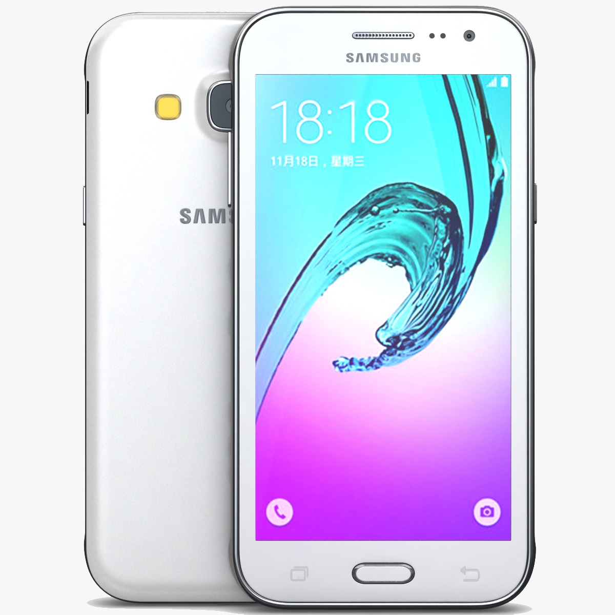 Samsung Galaxy J3, White, Dual Sim SM-J320FZWDETL