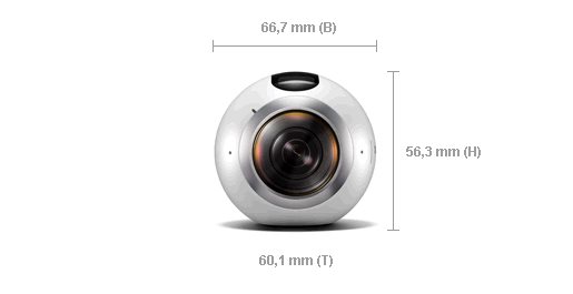 Samsung Gear 360 VR-Kamera 8806088478036