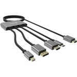 Sandberg HUB HDMI na HDMI, USB-C, Displayport, Mini-Displayport 509-21