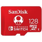 SanDisk 128GB microSDXC Card for Nintendo Switch (R:100/W:90 MB/s, UHS-I, V30, U3, C10, A1) licensed SDSQXAO-128G-GNCZN
