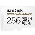 SanDisk 256GB microSDHC Card High Endurance (R:100/W:40 MB/s, Class 10, U3 V30) + Adapter SDSQQNR-256G-GN6IA