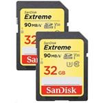 SanDisk Extreme - Paměťová karta flash - 32 GB - Video Class V30 / UHS Class 3 / Class10 - SDHC UHS SDSDXVE-032G-GNCI2