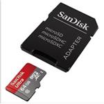 SanDisk MicroSDXC karta 128GB Ultra (100MB/s, Class 10, Android) + adaptér SDSQUNR-128G-GN3MA