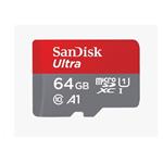 SanDisk MicroSDXC karta 64GB Ultra (120 MB/s, A1 Class 10 UHS-I, Android) + adaptér SDSQUA4-064G-GN6MA