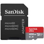 SanDisk Ultra 400GB microSDXC / CL10 Ultra A1 UHS-I U1 / Rychlost až 120MB/s / vč. adaptéru SDSQUA4-400G-GN6MA