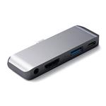 Satechi USB-C Mobile Pro Hub pre iPad Pro/Air 10.9" 2020 - Space Gray ST-TCMPHM