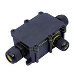 Solight vodeodolná prepojovací krabička IP68, 1x vstup, 2x výstup, 5-9 / 9-12mm, max 2,5mm2 WW004