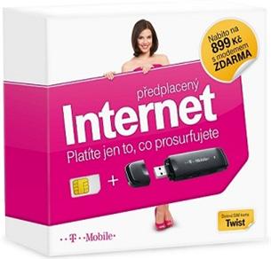 T-mobile Twist Online Internet s kreditem 899 Kč + USB modem zdarma 700917
