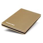 Toshiba 250GB externý 1,8" pevný USB disk STOR E Steel Exclusive, zlatý