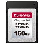 Transcend 160GB CFexpress 860 NVMe PCIe Gen3 x2 (Type B) paměťová karta, 1750MB/s R, 1500MB/s W TS160GCFE860