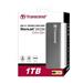TRANSCEND 1TB StoreJet 25C3, 2.5", USB 3.0, Stylový externí hard disk, ultra-tenký, ocelově šedý TS1TSJ25C3N