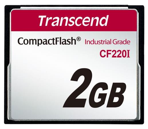 Transcend 2GB INDUSTRIAL TEMP CF220I CF CARD (SLC) Fixed disk and UDMA5 TS2GCF220I