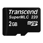 Transcend 2GB microSD220I UHS-I U1 (SuperMLC) průmyslová paměťová karta, 80MB/s R, 45MB/s W, černá TS2GUSD220I