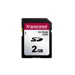 Transcend 2GB SD220I MLC průmyslová paměťová karta (SLC mode), 22MB/s R,20MB/s W, černá TS2GSDC220I