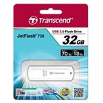 Transcend 32GB JetFlash 730, USB 3.0 flash disk, bílý TS32GJF730
