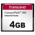 Transcend 4GB INDUSTRIAL TEMP CF180I CF CARD, (MLC) paměťová karta (SLC mode), 85MB/s R, 70MB/s W TS4GCF180I