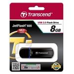 Transcend JetFlash 600 - Jednotka USB flash - 8 GB - USB 2.0 - modrá TS8GJF600