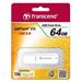 TRANSCEND USB Flash Disk JetFlash®370, 64GB, USB 2.0, White (R/W 16/6 MB/s) TS64GJF370