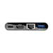 Tripplite Mini dokovací stanice USB-C / HDMI, USB 3.0, GbE, 60W nabíjení, HDCP, černá U444-06N-HGUB-C