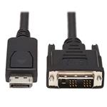 Tripplite Video kabel DisplayPort s aretací/DVI Single Link(Samec/Samec),Atibakt.Save-IT,černá, 1.8m P581AB-006
