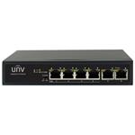 UNV Switch NSW2010-6T2GC-POE-IN / 6x 100Mbps RJ-45/ 1.2Gbps/ 0.90Mpps/ 4x PoE 802.3at/af NSW2010-6T-POE-IN