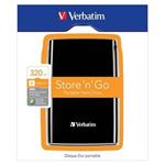 Verbatim 320GB HDD/ Externí 2,5"/ 5400rpm/ USB 2.0/ černý/