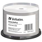 Verbatim DVD-R, 43782, DataLife PLUS, 50-pack, 4.7GB, 16x, 12cm, Professional, cake box, Wide Silve