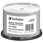 Verbatim DVD-R, DataLife PLUS, 50-pack, 4.7GB, 16X, 12cm, General, Standard, cake box, Wide Printab 43645