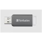 VERBATIM Flash Disk 128GB DataBar USB 2.0 Drive, šedá 49456
