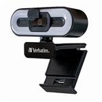 Verbatim Full HD Webkamera 2560x1440, 1920x1080, USB 2.0, čierna, Windows, Mac OS X, Linux kernel, 49579