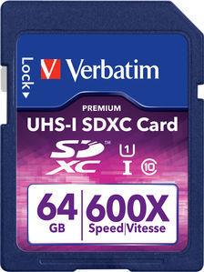 Verbatim Premium SDXC 64GB (Class 10 UHS-I 600X) 49193