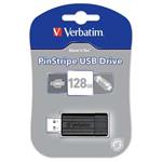 Verbatim USB flash disk, 2.0, 128GB, Pinstripe, čierny, 49071