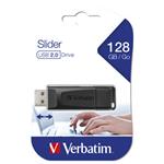 Verbatim USB flash disk, 2.0, 128GB, Slider, čierny, 49328