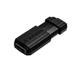 Verbatim USB flash disk, 2.0, 8GB, Store,N,Go PinStripe, čierny, 49062, pre archiváciu dát