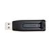 Verbatim USB flash disk, 3.0, 256GB, Store ,n, Go V3, čierny, 49168