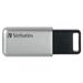 Verbatim USB flash disk, 3.0, 64GB, Secure Pro, strieborný, 98666, šifrovaný, GDPR