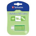 VERBATIM USB Flash Disk Store 'n' Go PinStripe 16GB - eukalyptově zelená 49070