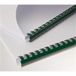 Viazací chrbát Fellowes / Eurosupplies / OEM plastový A4 průměr 19mm zelený 100ks P1190-zelene