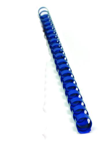 Viazací chrbát Fellowes / Eurosupplies / OEM plastový A4 průměr 6mm modrý 100ks P1060-modre