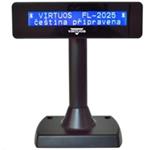 Virtuos zákaznický displej Virtuos FL-2025MB 2x20, RS232, černý EJG0006
