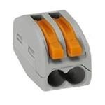 WAGO 222-412 - 2x0,08-2,5mm2 drôt/0,08-4,0mm2 lanko - 32A/400V– balenie po 100 ks