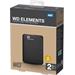 WD Elements Portable 2TB Ext. 2.5" USB3.0, Black WDBU6Y0020BBK-WESN