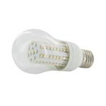 Whitenergy LED žiarovka |90xSMD3528|P55|E27|5W| 230V| teplá biela| transparentne 08268