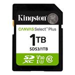1 TB .SDXC karta Kingston Canvas Select Plus SD U3, V30 (r150MB/s) SDS3/1TB