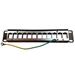 10" modulární stíněný patch panel LEXI-Net 12port, černý PATCHP12PNEOU/F